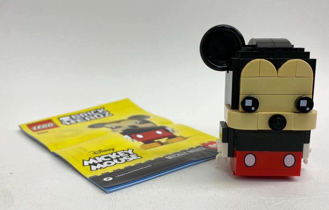 LEGO Brickheadz Disney Micky Mouse Set #41624 As Pictured - Includes Instructions