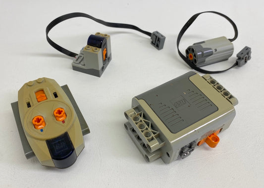 LEGO Technic Power Functions Fun Pack - Discoloured - Battery Box - IR Receiver - Remote Control - M Motor