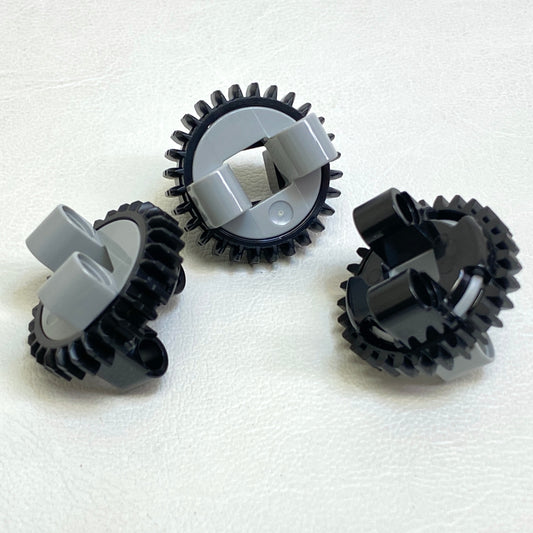 LEGO Technic Turntable 28 Tooth Pack of 3 Black / Light Bluish Grey