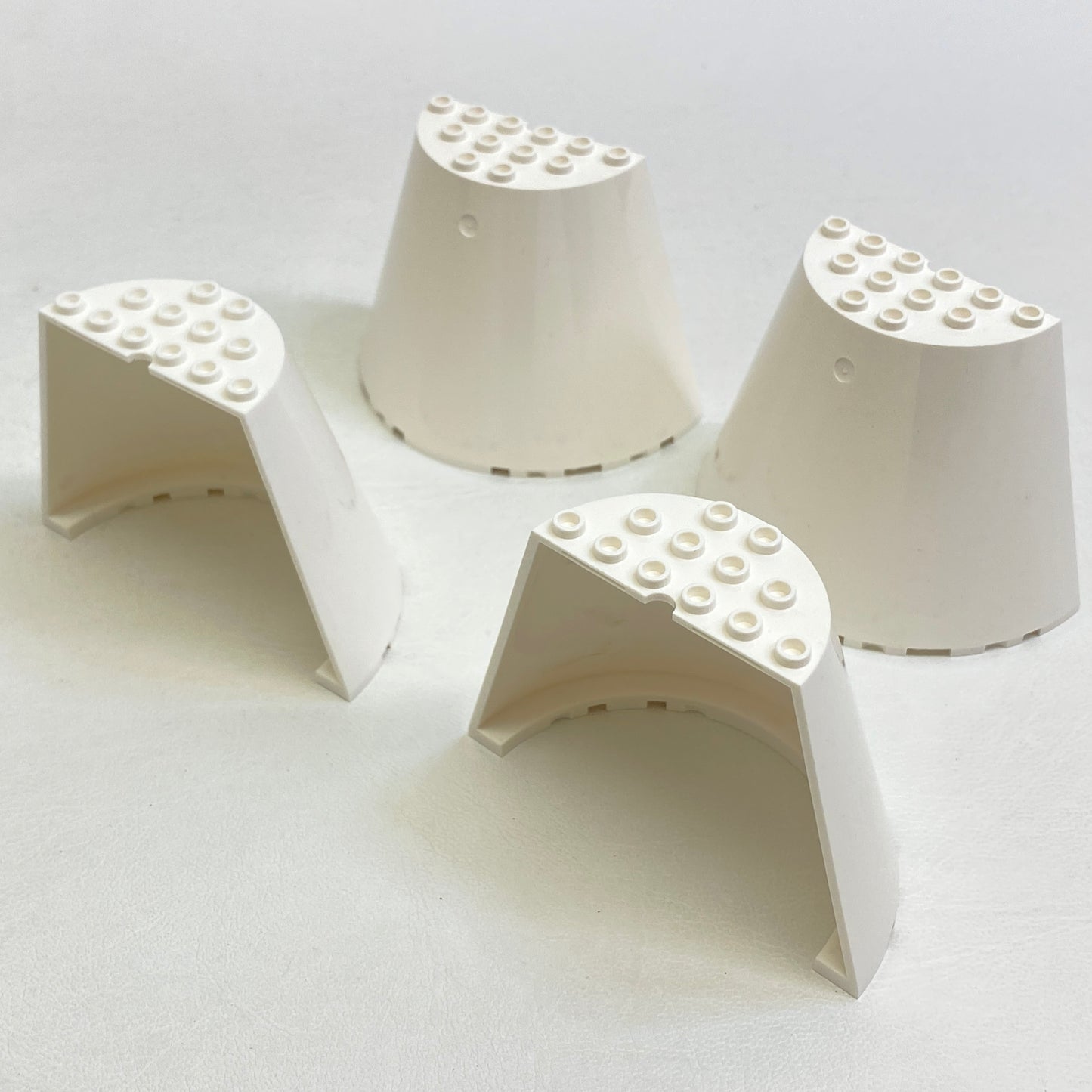 LEGO White Half Cones 10x5x6 Pack of 4 from Star Wars Set #75244 Tantive IV