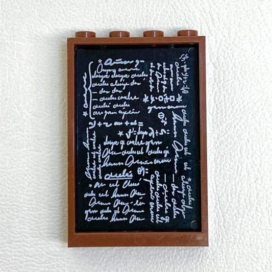 LEGO Harry Potter Window Frame with Black Classroom Blackboard Pattern