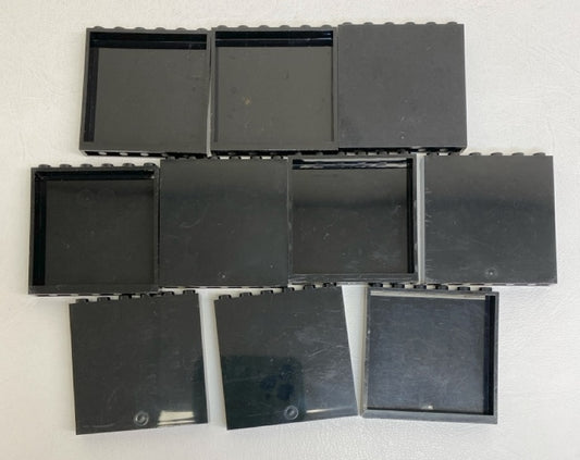 LEGO Panel 1x6x5 Pack of 10 Black
