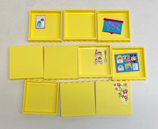 LEGO Panel 1x6x5 Pack of 10 Bright Light Yellow