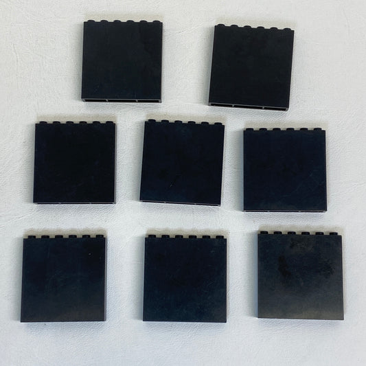 LEGO Black Bricks 1x6x5 Pack of 8