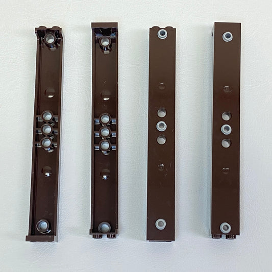LEGO Support Dark Brown 2x2x13 with Pin Holes