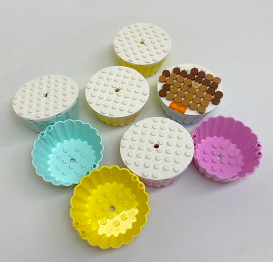 LEGO Cupcake Container / Patty Case Fun Pack Mixed Colours