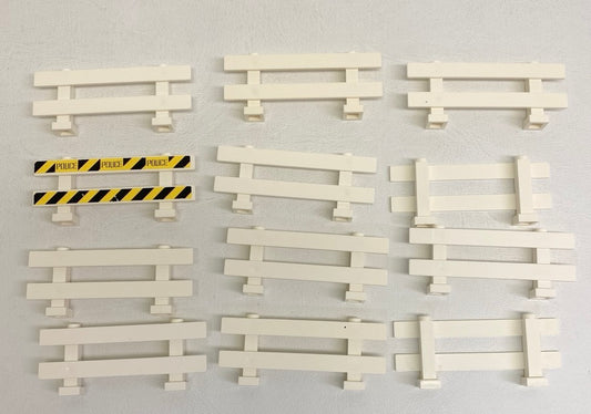 LEGO White Fence 1x8x2-2/3 Fun Pack of 12