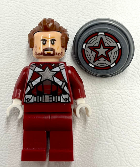 LEGO Marvel Superheroes Red Guardian Minifigure with Shield from Comic Con Exclusive Set