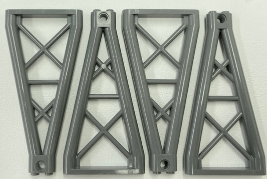 LEGO Support Girder Triangular 1x6x10 Pack of 4 Dark Bluish Grey
