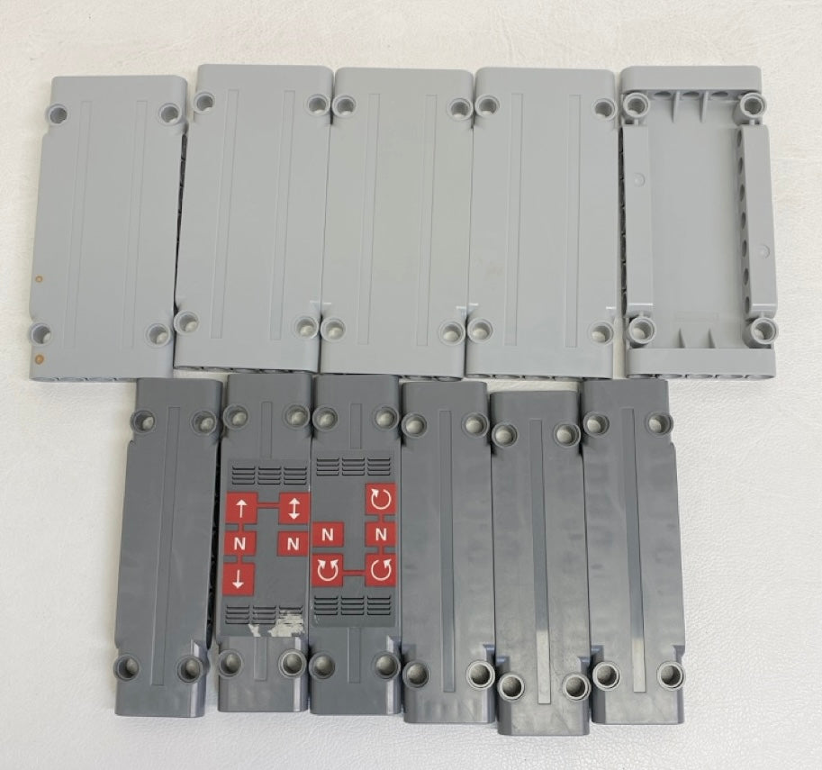 LEGO Technic Panel Mixed Fun Pack - Light Bluish Grey 5x11x1 and Dark Bluish Grey 3x11x1