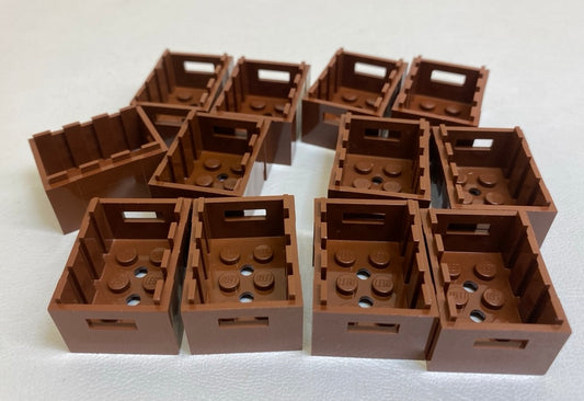 LEGO Reddish Brown Crate 3x4x1-2/3 Pack of 12