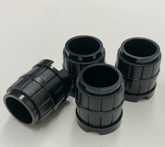 LEGO Black Barrel 2x2x2 Pack of 4