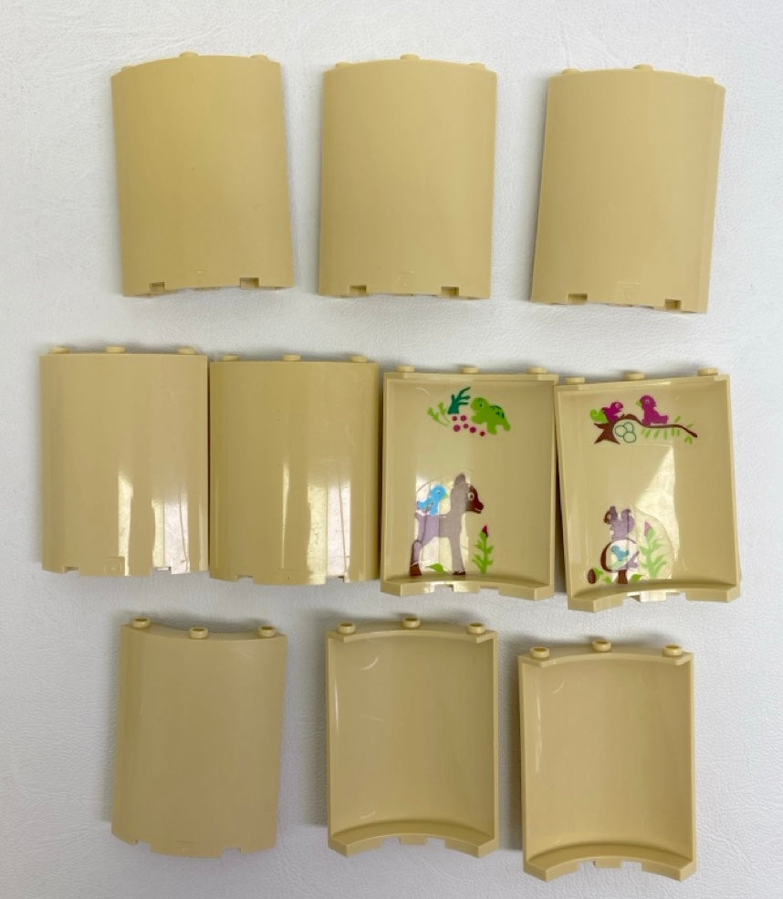 LEGO Tan Quarter Cylinder 4x4x6 Fun Pack of 10