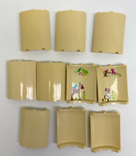 LEGO Tan Quarter Cylinder 4x4x6 Fun Pack of 10