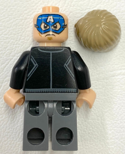 LEGO Marvel Superheroes Robber Minifigure Captain America Mask (Marked)