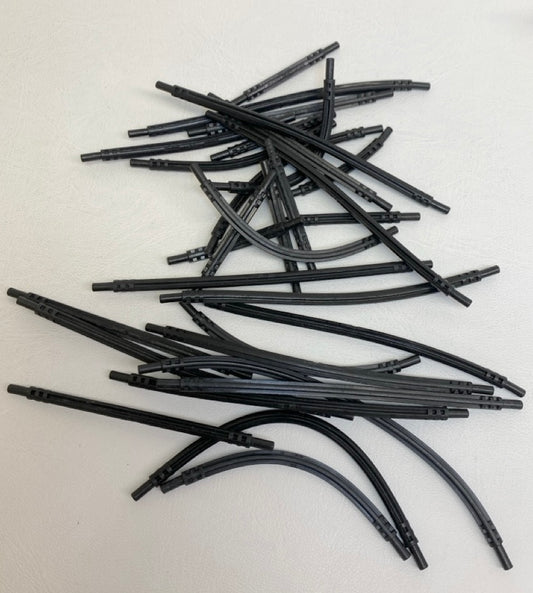 LEGO Black Flexible Hose Fun Pack Various Lengths