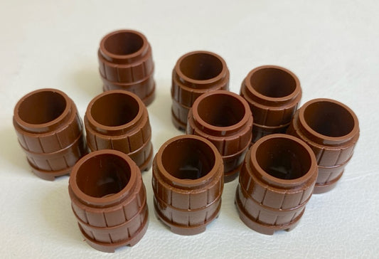 LEGO Reddish Brown Barrel 2x2x2 Pack of 10
