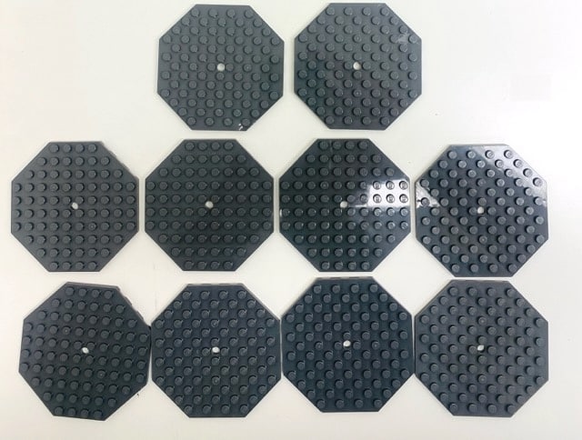 LEGO Octagonal Plate 10x10 Pack of 10 Dark Bluish Grey – BrickResales