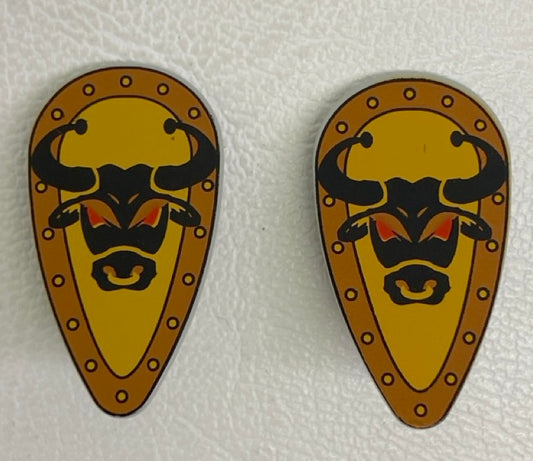 LEGO Castle Shields Fun Pack of 2 with Bull Pattern