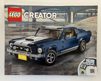LEGO Creator Ford Mustang Set #10265 As Pictured - Includes Instructions