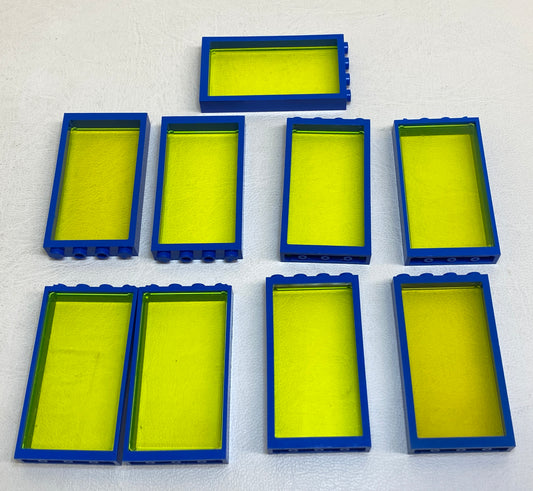 LEGO Window Pack of 9 Blue Frame