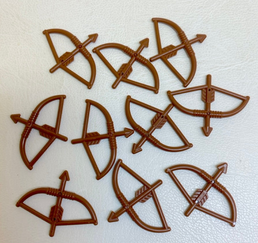 LEGO Reddish Brown Bow and Arrow Pack of 10