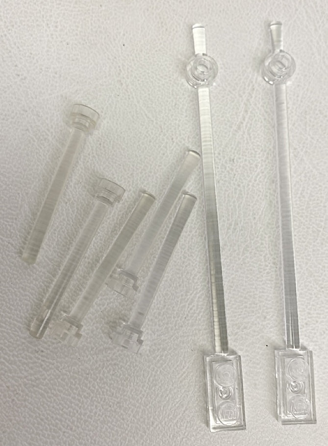 LEGO Flight Stand Fun Pack Trans Clear Bar 12L and Antenna 4H