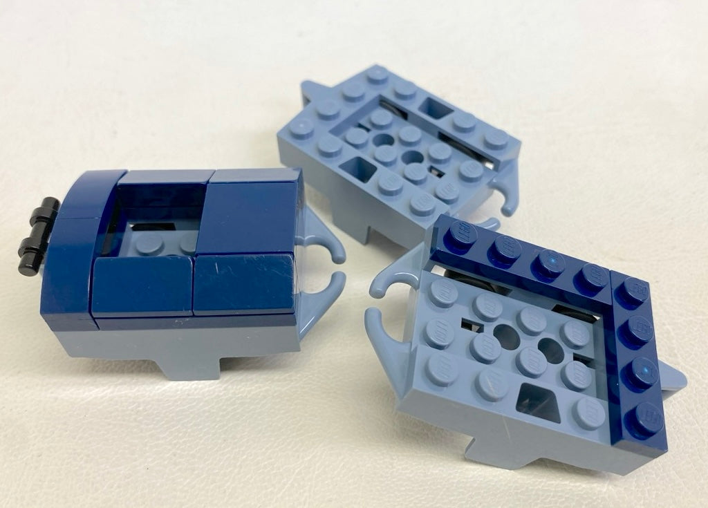 LEGO Roller Coaster Car Pack Of 3 Sand Blue