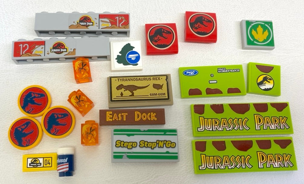 LEGO Jurassic World Signs and Vehicle Details Fun Pack Mixed Pieces