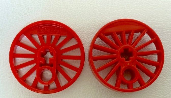 LEGO Red Train Wheel Pack 30mm x2