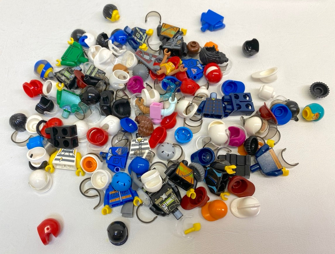 LEGO Minifigure Pieces Fun Pack Mixed Heads Torsos Legs Headgear