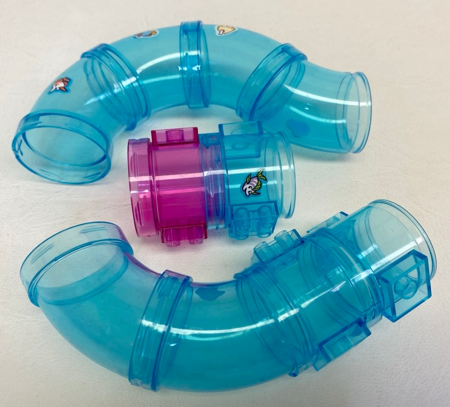 LEGO Tube / Cylinder Fun Pack Trans Light Blue / Trans Pink