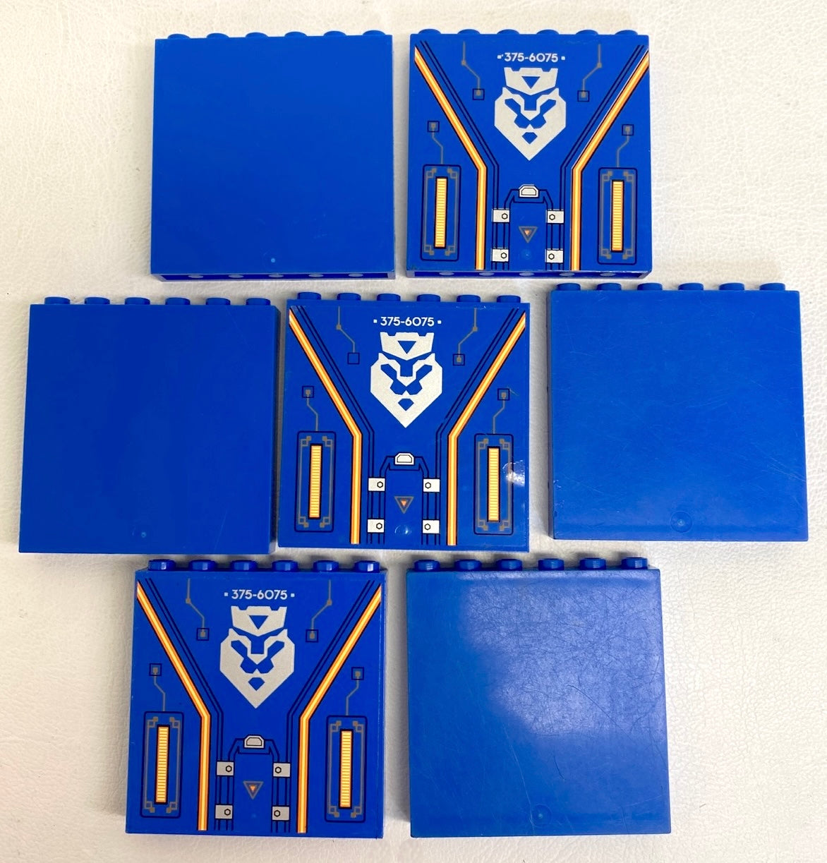 LEGO Panel 1x6x5 Pack of 8 Blue - Nexo Knights