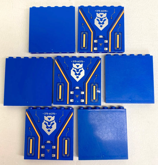 LEGO Panel 1x6x5 Pack of 8 Blue - Nexo Knights