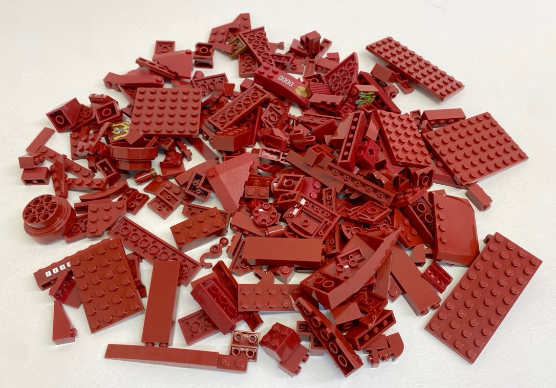 LEGO Dark Red Fun Pack Mixed Plates Bricks Slopes and More