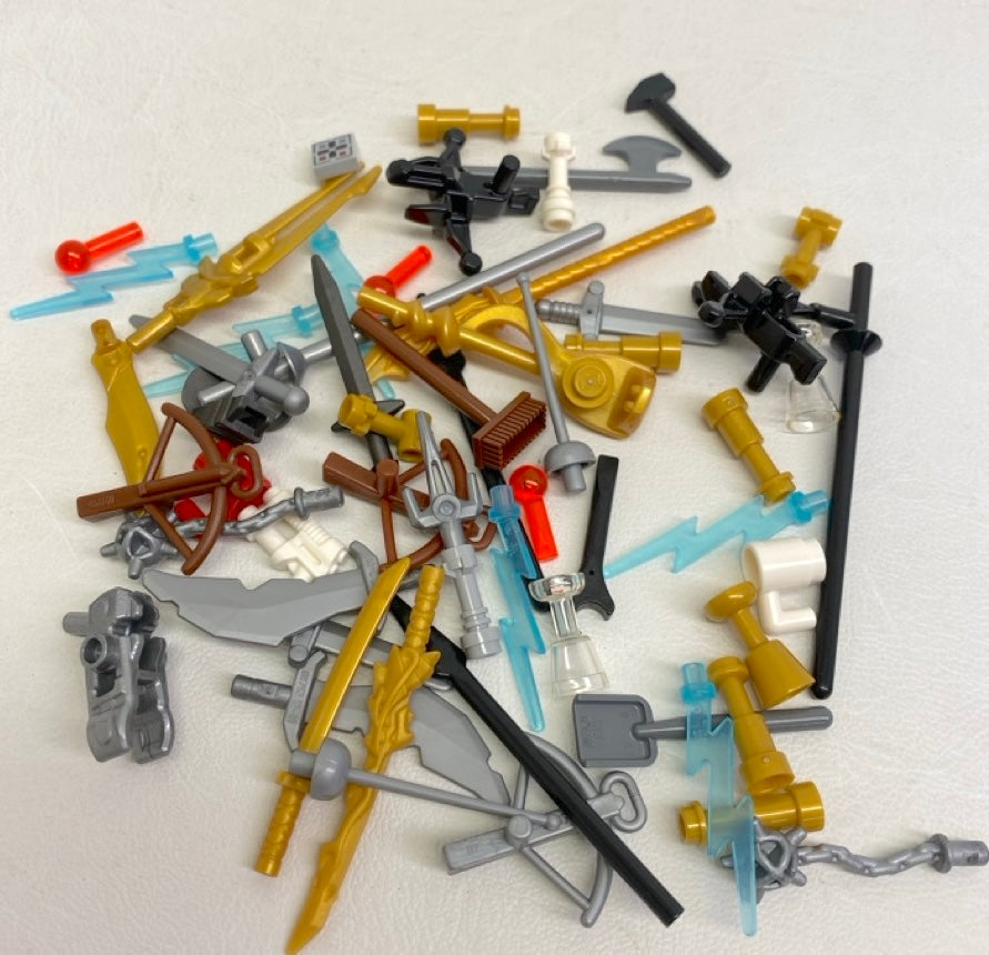 LEGO Minifigure Accessory Fun Pack Mixed Pieces - Ninjago Weapons and More