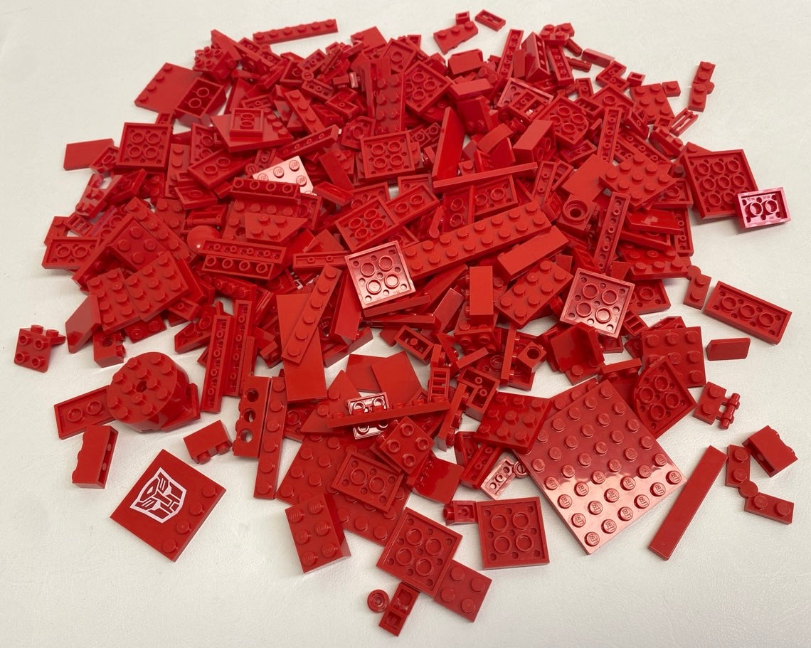 LEGO Red Fun Pack Mixed Plates Bricks Tiles and More