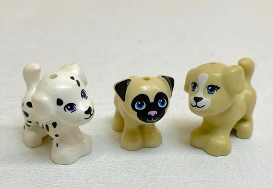LEGO Friends Animals Puppy Dogs Pack of 3 Mixed Types