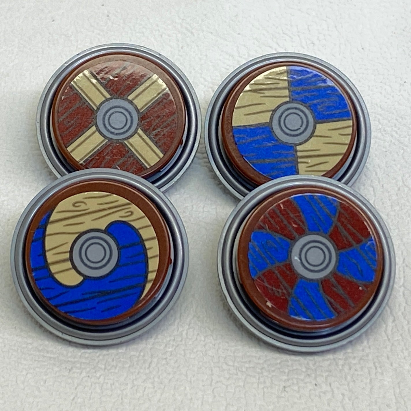 LEGO Marvel Viking Shields Mixed Fun Pack of 4 From Set #76208 The Goat Boat