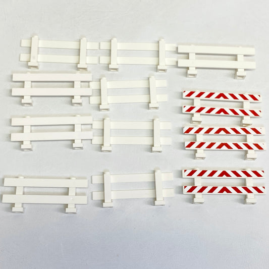 LEGO White Fence 1x8x2-2/3 Fun Pack of 12
