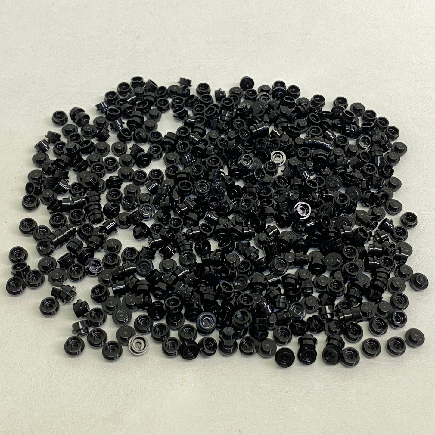 LEGO Black 1x1 Round Plate Fun Pack