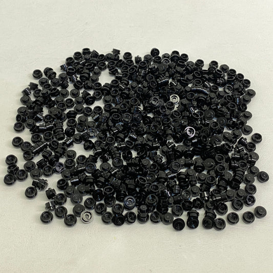 LEGO Black 1x1 Round Plate Fun Pack