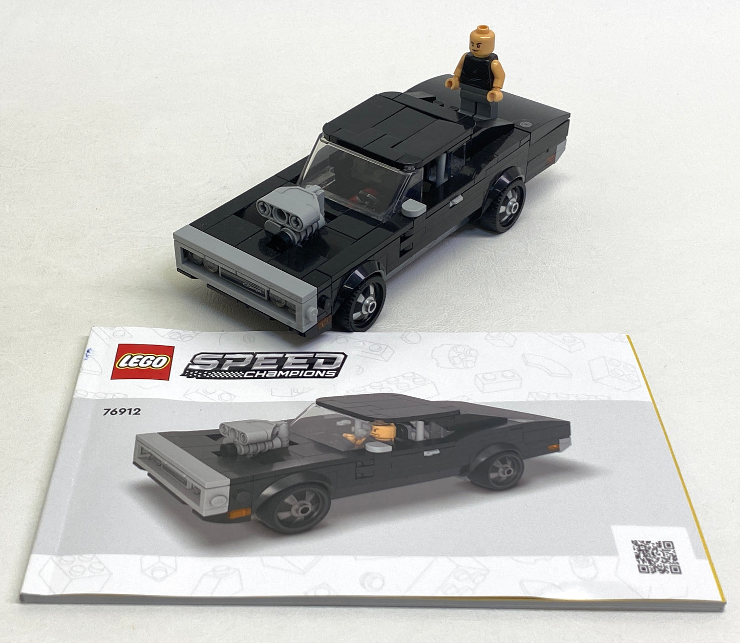 LEGO Speed Champions Fast & Furious 1970 Dodge Charger R/T Set #76912 As Pictured - Includes Instructions & Minifigure