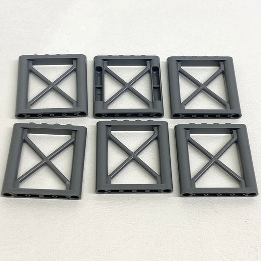 LEGO Dark Bluish Grey Support Girder 1x6x5 Fun Pack Of 6