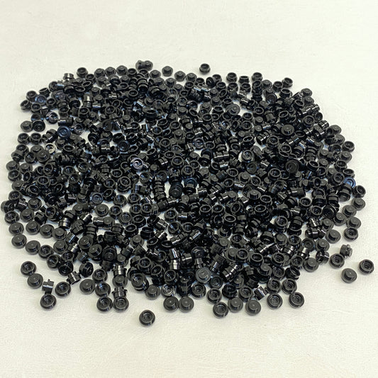 LEGO Black 1x1 Round Plate Fun Pack