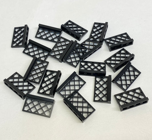 LEGO Black Lattice Fences 1x4x2 Fun Pack of 20