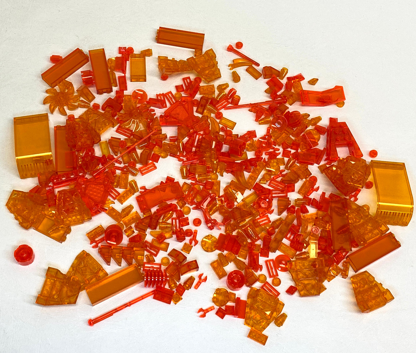 LEGO Trans Orange Mixed Pieces Fun Pack