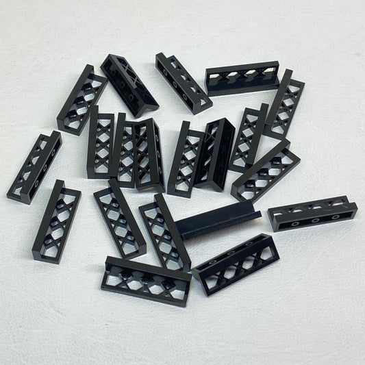 LEGO Black Lattice Fences 1x4x1 Fun Pack of 20