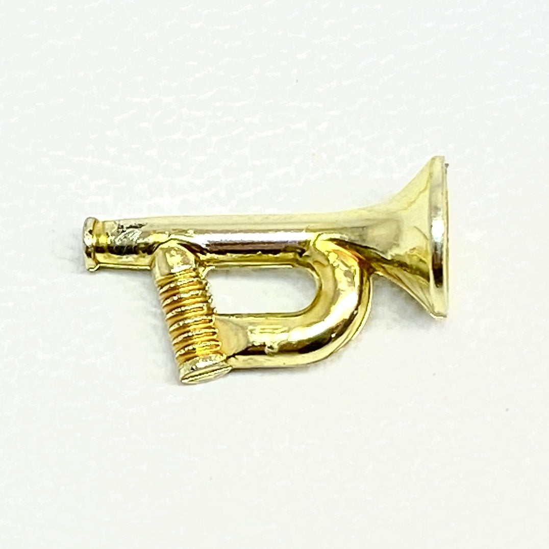 LEGO Chrome Gold Bugle / Trumpet / Musical Instrument