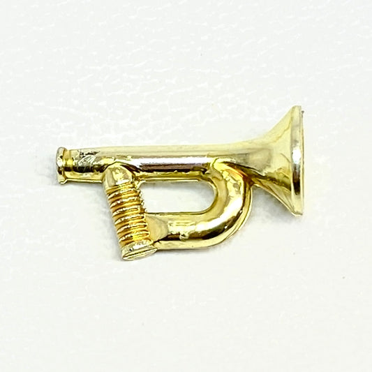 LEGO Chrome Gold Bugle / Trumpet / Musical Instrument